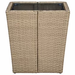 VidaXL 310557 table de jardin Beige, Transparent