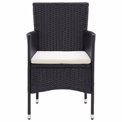 VidaXL 310562 chaise d'extérieur Terrace Siège rembourré Polyester, Polyuréthane, Acier Crème, Blanc - Vue supplémentaire 4
