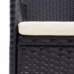 VidaXL 310562 chaise d'extérieur Terrace Siège rembourré Polyester, Polyuréthane, Acier Crème, Blanc - Vue supplémentaire 7