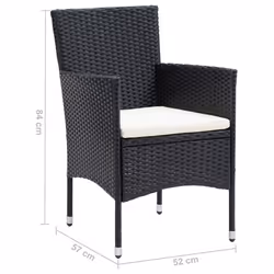 VidaXL 310562 chaise d'extérieur Terrace Siège rembourré Polyester, Polyuréthane, Acier Crème, Blanc - Vue supplémentaire 8