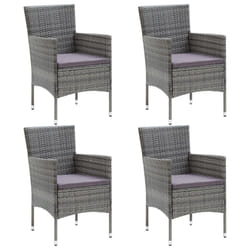 VidaXL 310563 chaise d'extérieur Terrace Siège rembourré Polyester, Polyuréthane, Acier Gris