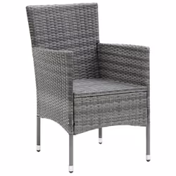 VidaXL 310563 chaise d'extérieur Terrace Siège rembourré Polyester, Polyuréthane, Acier Gris