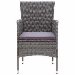 VidaXL 310563 chaise d'extérieur Terrace Siège rembourré Polyester, Polyuréthane, Acier Gris - Vue supplémentaire 4
