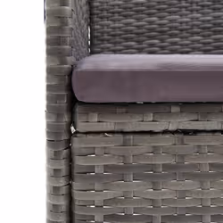 VidaXL 310563 chaise d'extérieur Terrace Siège rembourré Polyester, Polyuréthane, Acier Gris - Vue supplémentaire 7