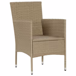 VidaXL 310564 chaise d'extérieur Terrace Siège rembourré Polyester, Polyuréthane, Acier Crème, Blanc - Vue supplémentaire 6