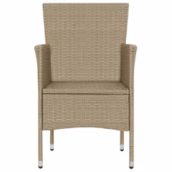 VidaXL 310564 chaise d'extérieur Terrace Siège rembourré Polyester, Polyuréthane, Acier Crème, Blanc - Vue supplémentaire 7