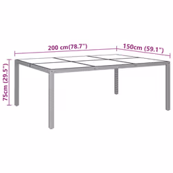 VidaXL 310587 table de jardin - Vue supplémentaire 5