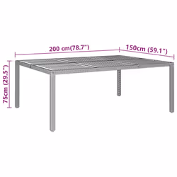 VidaXL 310591 table de jardin - Vue supplémentaire 5