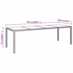 VidaXL 310594 table de jardin Beige - Vue supplémentaire 5