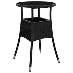 VidaXL 310598 table de jardin Noir