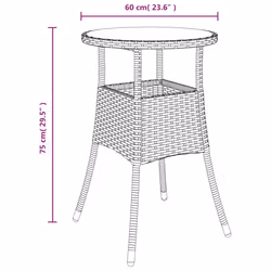 VidaXL 310601 table de jardin Beige - Vue supplémentaire 6