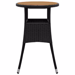 VidaXL 310602 table de jardin Noir