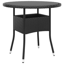 VidaXL 310604 table de jardin Noir