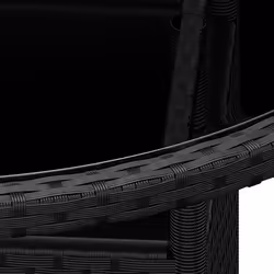 VidaXL 310604 table de jardin Noir