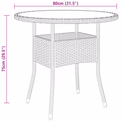 VidaXL 310604 table de jardin Noir - Vue supplémentaire 4