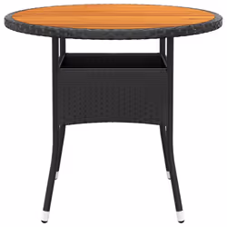 VidaXL 310608 table de jardin Noir