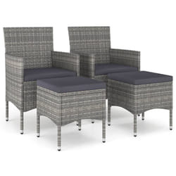 VidaXL 310611 chaise d'extérieur Terrace Siège rembourré Polyester, Polyuréthane, Acier Crème, Blanc