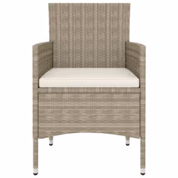 VidaXL 310612 chaise d'extérieur Terrace Siège rembourré Polyester, Polyuréthane, Acier Crème, Blanc - Vue supplémentaire 4