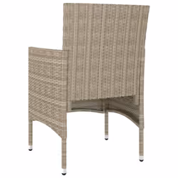 VidaXL 310612 chaise d'extérieur Terrace Siège rembourré Polyester, Polyuréthane, Acier Crème, Blanc - Vue supplémentaire 6