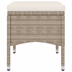 VidaXL 310612 chaise d'extérieur Terrace Siège rembourré Polyester, Polyuréthane, Acier Crème, Blanc - Vue supplémentaire 8
