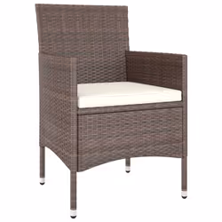 VidaXL 310613 chaise d'extérieur Terrace Siège rembourré Polyester, Polyuréthane, Acier Crème, Blanc