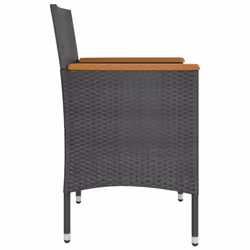 VidaXL 310614 chaise d'extérieur Terrace Siège rembourré Bois d'acacia, Polyester, Polyuréthane, Acier Crème, Blanc - Vue supplémentaire 5
