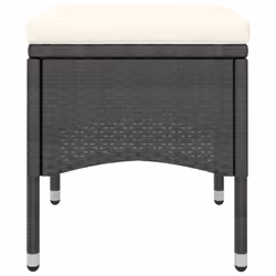 VidaXL 310614 chaise d'extérieur Terrace Siège rembourré Bois d'acacia, Polyester, Polyuréthane, Acier Crème, Blanc - Vue supplémentaire 8