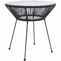 Dotée d'une surface d'aspect naturel en rotin, cette table de salle à manger de jardin sera un supplément intemporel à votre ...