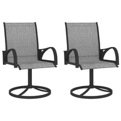 VidaXL 312167 chaise d'extérieur Terrace Acier, Textile Gris