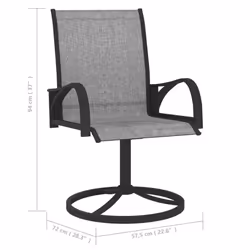 VidaXL 312167 chaise d'extérieur Terrace Acier, Textile Gris - Vue supplémentaire 7