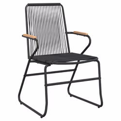 VidaXL 312173 chaise d'extérieur Terrace Polyvinyl chloride (PVC), Acier, Teck