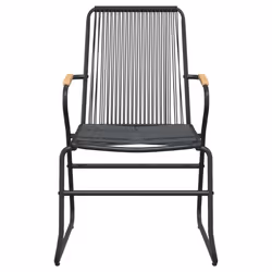 VidaXL 312173 chaise d'extérieur Terrace Polyvinyl chloride (PVC), Acier, Teck - Vue supplémentaire 4