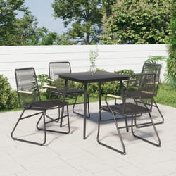 VidaXL 312174 chaise d'extérieur Terrace Polyvinyl chloride (PVC), Acier, Teck