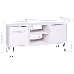 VidaXL 321145 Support TV et centre de divertissement - Vue supplémentaire 6