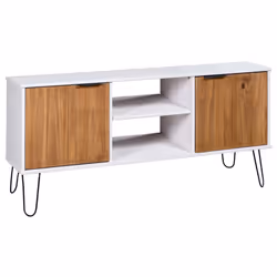 VidaXL 321147, Blanc, Métal, Bois, 1145 mm, 395 mm, 570 mm, 1 pièce(s)