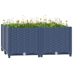 vidaXL Lit surélevé 80x80x38 cm Polypropylène