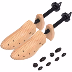 Maintenez vos chaussures dans leur forme parfaite avec cette paire d'embauchoirs en bois. Ils peuvent empêcher vos chaussures ...