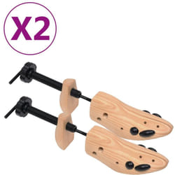 vidaXL Embauchoirs 2 paires Pointure 41-46 Bois de pin massif