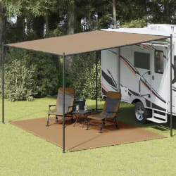 vidaXL Tapis de tente 300 x 400 cm Taupe