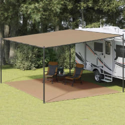 vidaXL Tapis de tente - Taupe