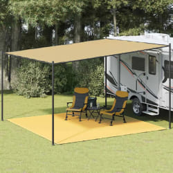 Tapis de tente vidaXL - 400x400 cm - Beige