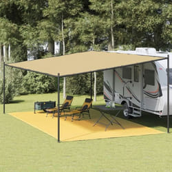 vidaXL Tapis de tente beige 400x800 cm PEHD