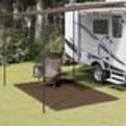 vidaXL Tapis de tente 250x200 cm Marron