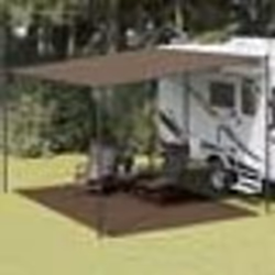vidaXL Tapis de tente 300x400 cm Marron