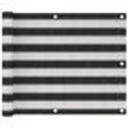 vidaXL Écran de balcon PEHD 75x300 cm Anthracite et blanc - TU