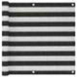 vidaXL Écran de balcon PEHD 90x500 cm Anthracite et blanc - TU