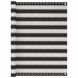 vidaXL Écran de balcon PEHD 120x600 cm Anthracite et blanc - TU