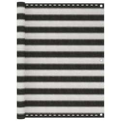 vidaXL Écran de balcon PEHD 120x600 cm Anthracite et blanc - TU