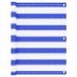 vidaXL Écran de balcon Bleu et blanc 75x500 cm PEHD - TU