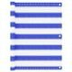 vidaXL Écran de balcon Bleu et blanc 75x500 cm PEHD - TU